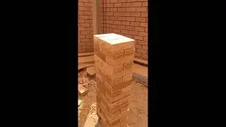 Два этапа как сделать рваный кирпич из Витебского кирпича