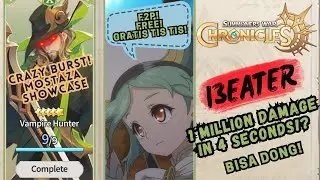 Vampire Hunter SHOWCASE! MOSTAZA easy MILLION damage!? Summoners War Chronicles