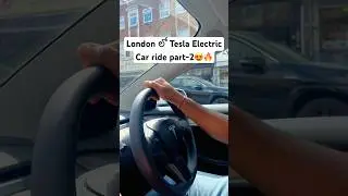 Tesla Electric Car ride Part-2😍🤌 #astamakhil #uk #teluguvlogs