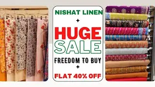 Nishat Linen Sale 2022: End of Season Flat 40% Off  on Freedom To Buy Unstitched Suits