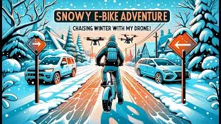 E-Bike & Drone: My Frosty Neighborhood Ride!