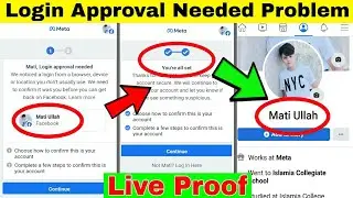Login Approval Needed Problem Solved | How To Solved facebook Login Approval Needed Problem