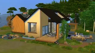 SCANDINAVIAN HOUSE 🌳 SIMS 4 SPEED BUILD STOP MOTION (NO CC)