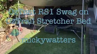 OzTent RS1 swag on OzTrail Stretcher Bed