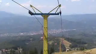 Goborare cu telescaunul statiune Parang