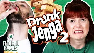 DRUNK DARE JENGA 2 - Irish People Try Drunk Dare Jenga 2  | Floored Games