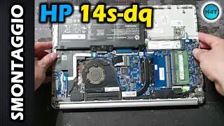 Come smontare pc portatile HP 14s-dq passo passo, Disassembly