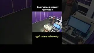УИДИТ ЦЕЛЬ, НО НЕ ВИДИТ ПРЕПЯТСТВИЙ #shorts