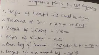 Civil Engineering Basic knowledge part 3 | Basic knowledge For site visit for civil engineer part 3