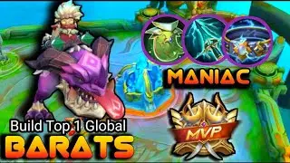 BARATS Maniac MVP Solo Rank | Mobile Legends | One Shot Build MLBB