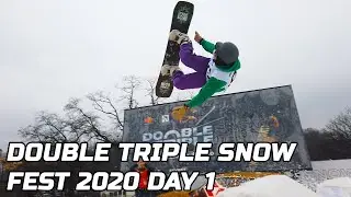 DOUBLE TRIPLE SNOW FEST 2020 DAY 1  /// TF vlog №16