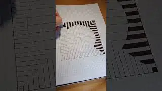 How to draw an optical illusion of a magnifying glass #shorts #viralvideo #art #trend