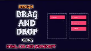 How to create DRAG and DROP using HTML, CSS AND JAVASCRIPT