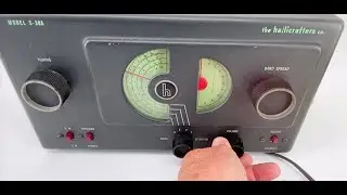 HALLICRAFTERS S 38A SHORT WAVE RADIO TEST