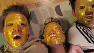 Joe, Zalfie and Golden face masks