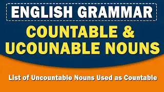 Countable and Uncountable Nouns | English Grammar | Learn with examples | Home Revise