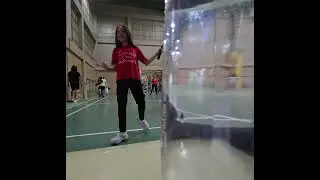 Badminton with friends and mybabylove.
