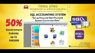 Set up Financial Start Period & System Conversion Date (SQL ACCOUNTING SYSTEM) 🖥️💻