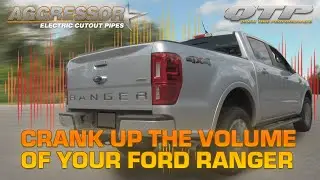 QTP Ford Ranger 2019+ Aggressor Electric Cutout Pipe Kit