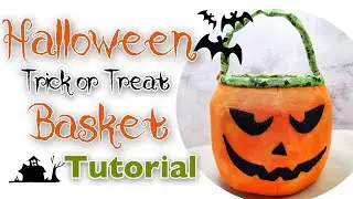 Halloween basket/ Trick or treat basket pattern