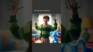 The White crayon (Blue's Clues edition 🐶💙🔎) orig: @depeet  #ai #copilot #aftereffects #aiart