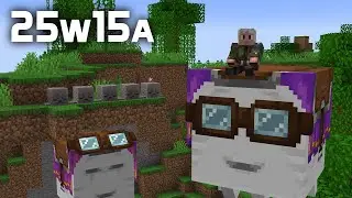 News in Snapshot 25w15a - Happy Ghasts! Locator Bar Experiment!