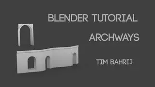 Blender archway topology tutorial: Constraining tri's