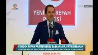 Yeniden Refah Partisi Lansman Dr. Fatih ERBAKAN (16.12.2018)