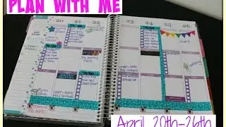Plan With Me~Erin Condren Life Planner April 20th-26th