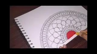 How To Draw Easy Mandala For Beginners || Coloring || Mandala Art #mandalaart #mandala #drawing #art