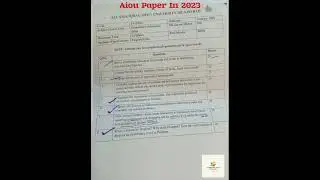 Aiou Elementary Education Course Course 826 Semester Autumn 2022 Paper in 2023