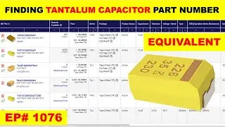 {1076} Tantalum capacitor, part number & equivalent