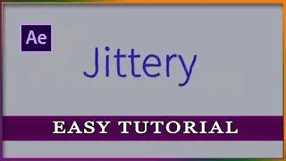 Jittery Text - After Effect Easy Tutorial