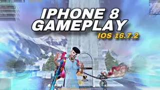 iPHONE 8 FULL GAMEPLAY🔥|  PUBGM ⚡️GYROSCOPE, 60FPS, 4 FINGER