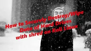 How To Securely Destroy/Wipe Data On Hard Drives With Shred on Kali Linux - Forensics| Black Devil
