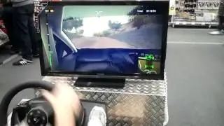 yo jugando con el Logitech g27