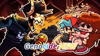 FNF Genocide NEW but BF is rescuing GF and GF is helping him