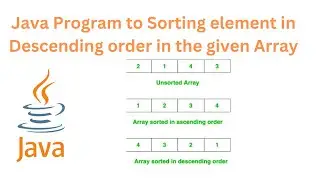 Java Program to Sorting array in Descending order