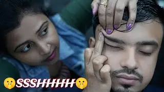 Ssshhhh She Doing ASMR Therapy For Your Deep Sleep | Indian Lady Barber Tapping ASMR Head Massage