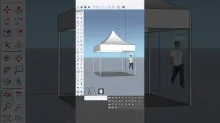 🎯 SketchUp Sarnafil Tent Design | Fast & Easy Tutorial