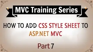 How to Add CSS Styles in ASP.NET MVC - Part 7