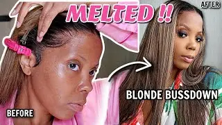 😱 MELTED ❌NO Bald Cap 🛑No 𝐏𝐋𝐔𝐂𝐊𝐈𝐍𝐆 NO TINT PERFECT CLEAR HD Lace Wig GRWM BLONDE 𝐁𝐔𝐒𝐒𝐃𝐎𝐖𝐍 OMGHERHAIR