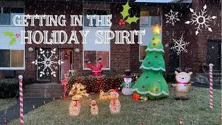 Decorate with me! Getting in the Christmas Spirit | VLOG