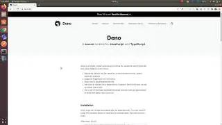 Installing deno on ubuntu linux