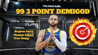 *NEW* 99 3 POINT DEMIGOD GUARD BUILD IN NBA 2K23! MOST OVERPOWERED BUILD WITH HOF LIMITLESS RANGE!