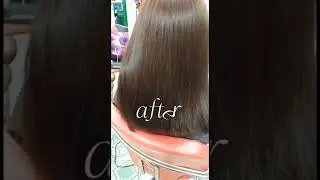 hair treatment rebonding and color #hairstylist #hairstyle #hairdresser #shorts #short