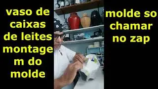 vaso de caixinhas de leites não jogue mais fora