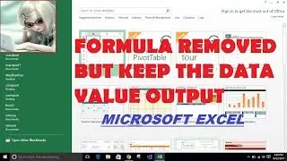 How to Convert Formula to VALUE in MS-Excel |  Remove formula Operands and keep the Output Value