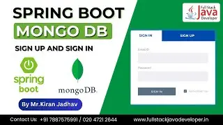 Spring Boot with MongoDB SignUp SignIn.