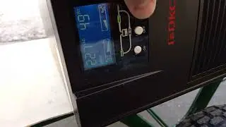Работа on-line онлайн ибп DKC 3kVA от генератора Champion GG3301C